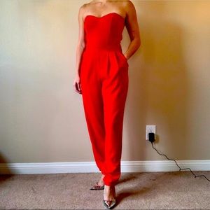 H&M Sweetheart Neckline Strapless Jumpsuit Romper